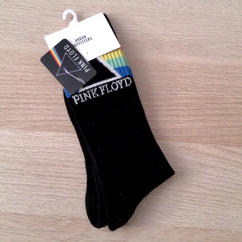 Rare Urban Outfitters Pink Floyd Crew Socks